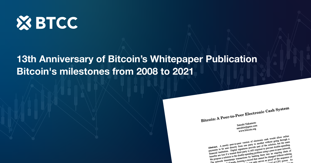 Happy Birthday Bitcoin: Crypto’s First White Paper Turns 13 Today ...